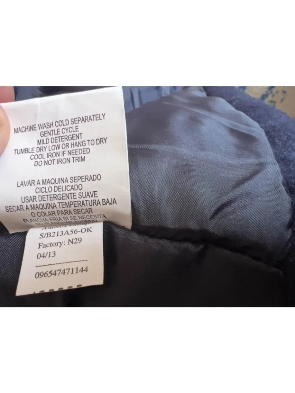 Oshkosh B'Gosh Youth Child Sz 12 Toggle Jacket Removable Hood Navy Blue Sherpa